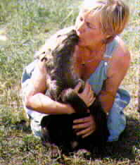 Hyena hugs